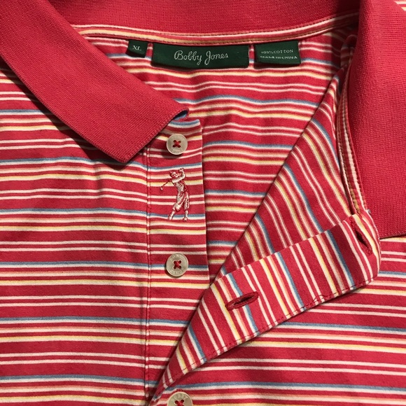 Bobby Jones Men’s Size XL Short Sleeve Striped Polo Shirt - Picture 9 of 9